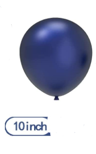 10 Ballons Bleu Marine pour Événements - Décorations Anniversaire, Mariage, Baby Shower.